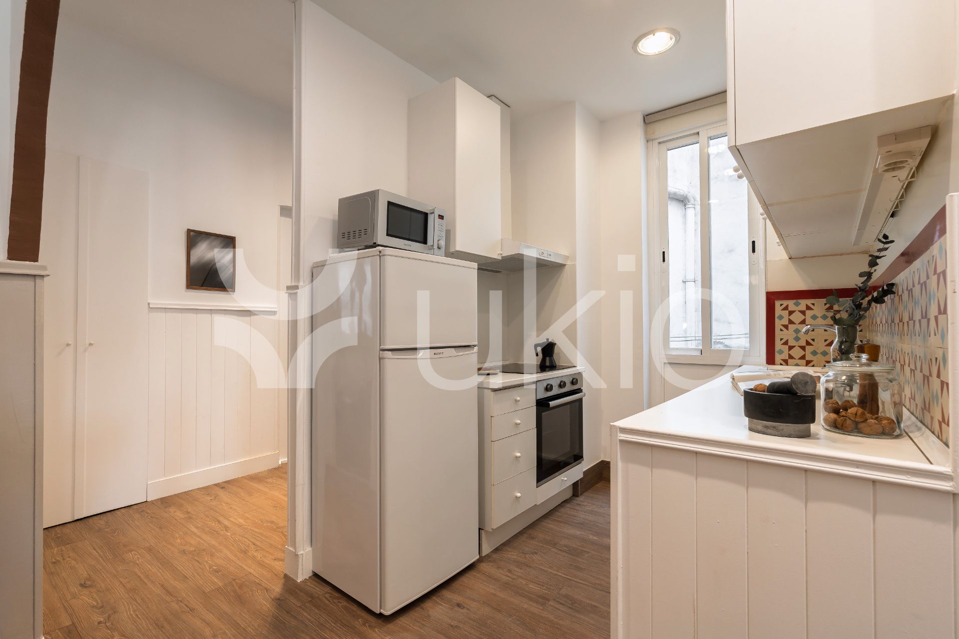 Kitchen of Apartment for rent in  Madrid Capital  with Air Conditioner, Heating and Furnished