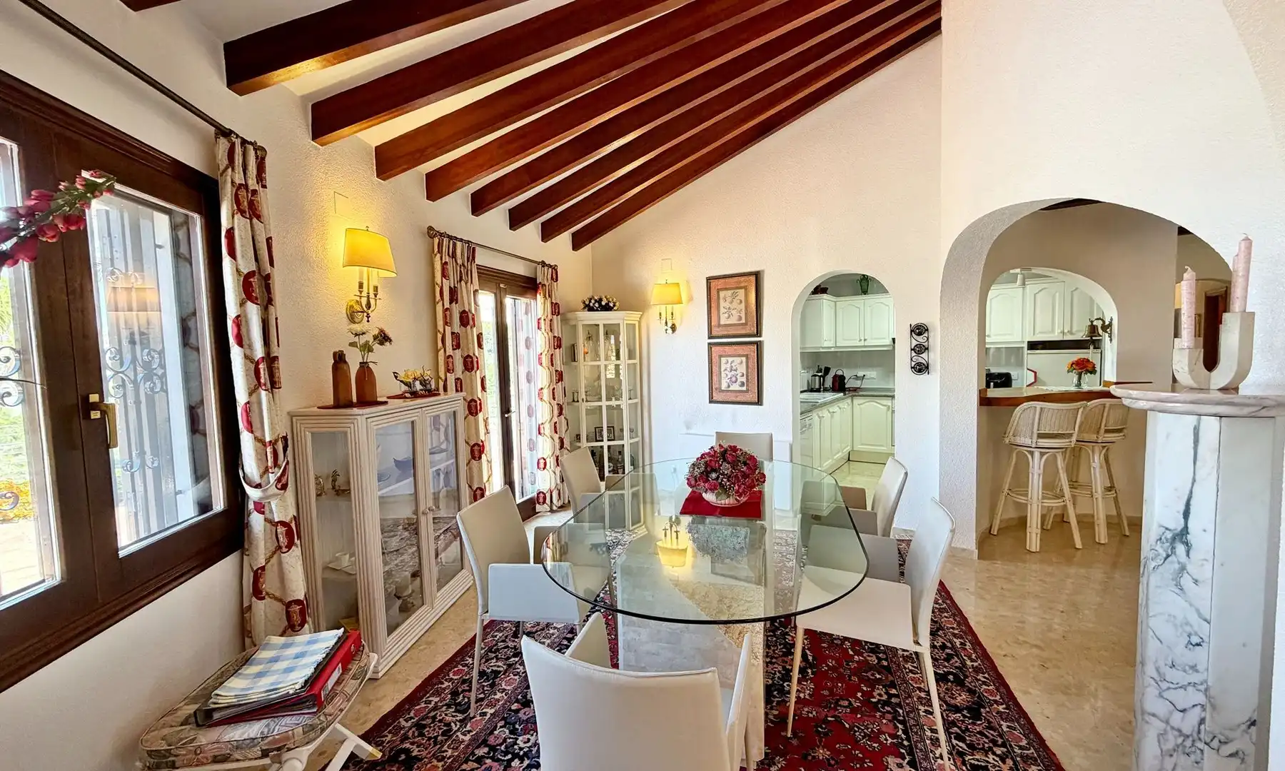 Dining room of Houses for sale in Dénia  with Air Conditioner, Heating and Private garden