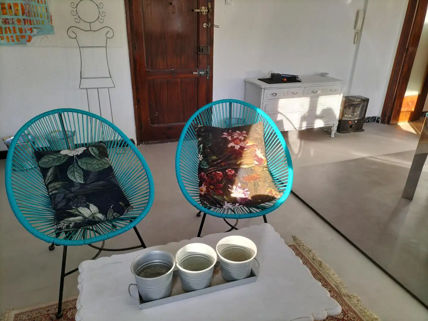 Sala de estar de Piso para compartir en Valencia con Calefacción, Amueblado y Lavadora