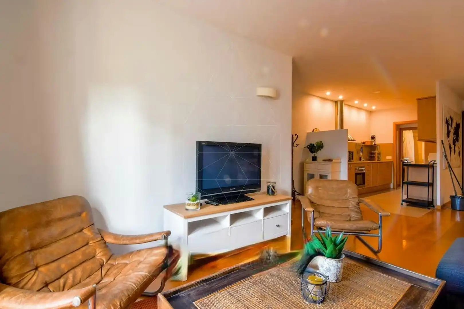Sala de estar de Piso de alquiler en Barcelona con Aire acondicionado, Calefacción y Amueblado