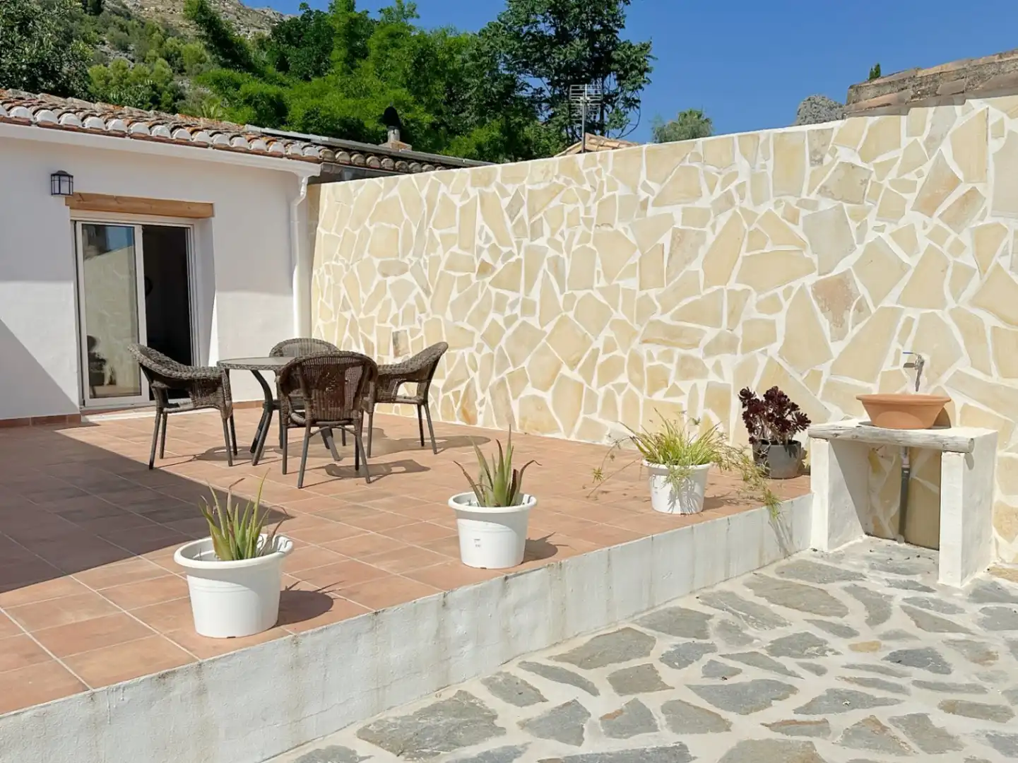 Terrassa de Finca rústica en venda en El Ràfol d'Almúnia amb Aire condicionat, Calefacció i Terrassa