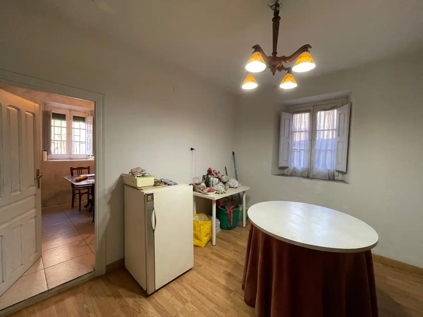 Cuina de Finca rústica en venda en Regumiel de la Sierra amb Jardí privat, Parquet i Traster