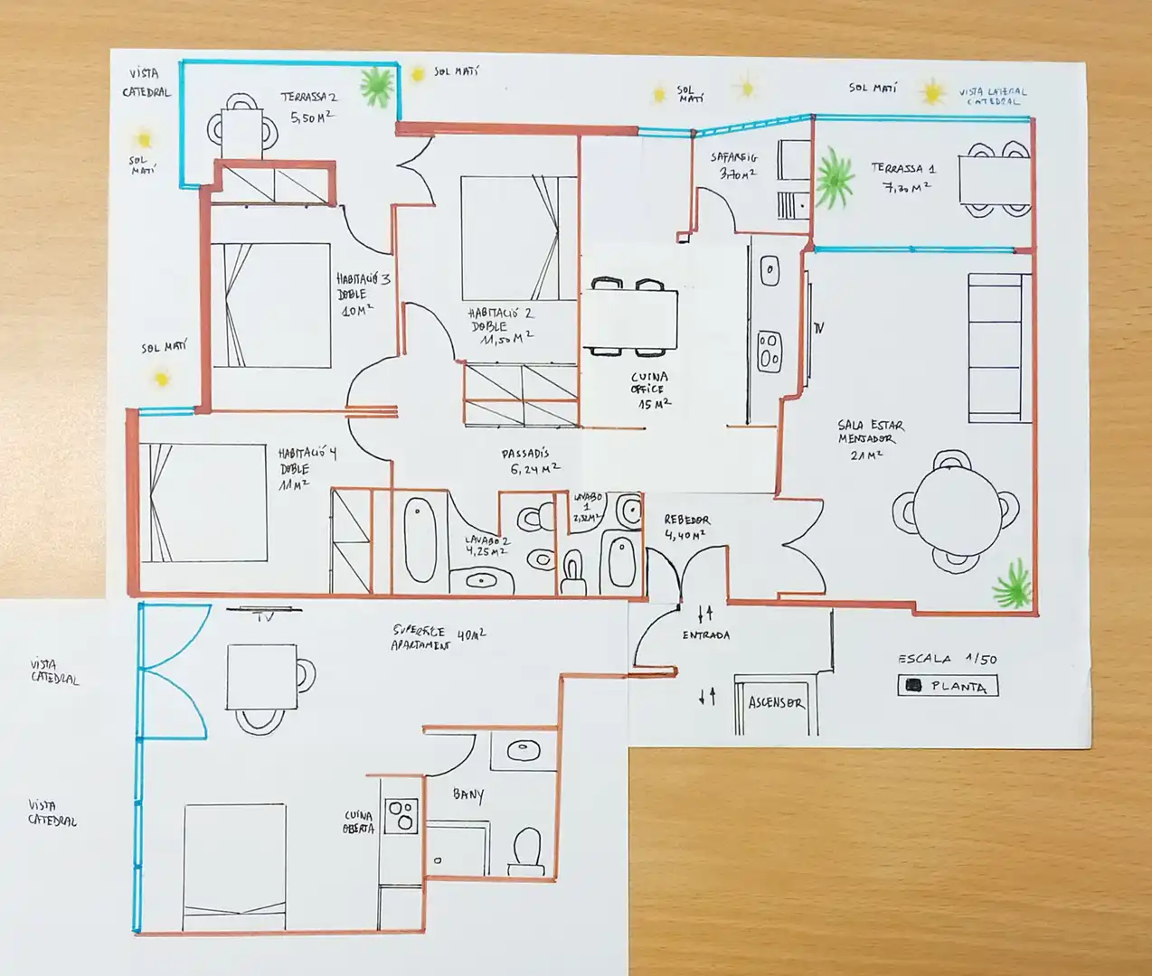 Piso en venta en Girona con Calefacción, Terraza y Internet