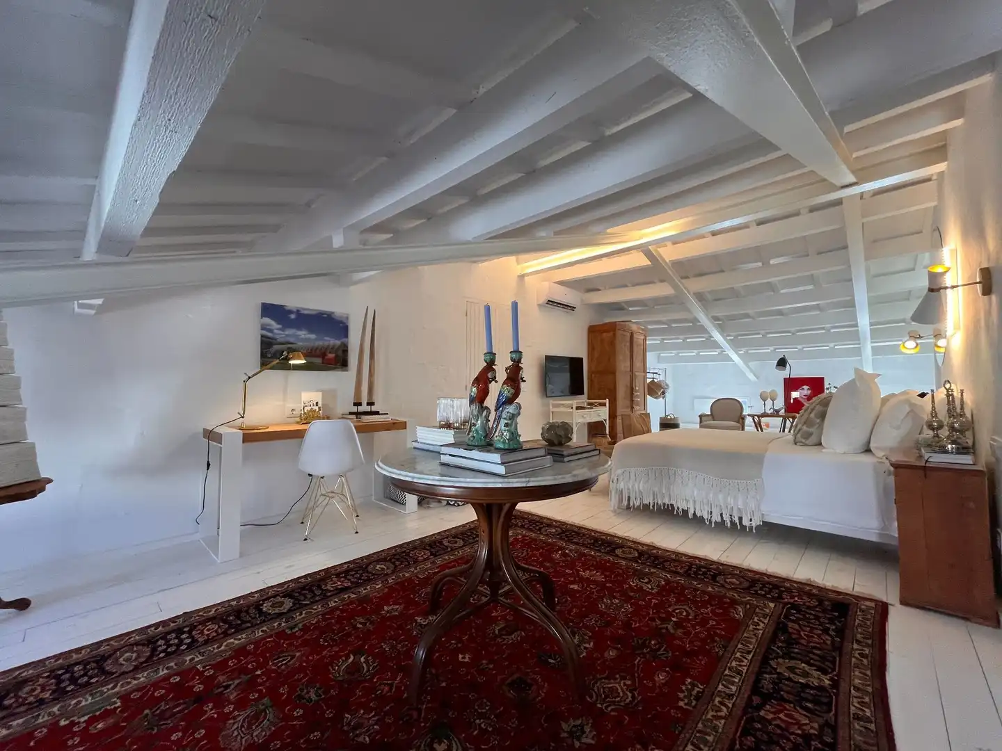 Wohnzimmer von Country house zum Verkauf in Es Migjorn Gran mit Klimaanlage, Heizung und Privatgarten