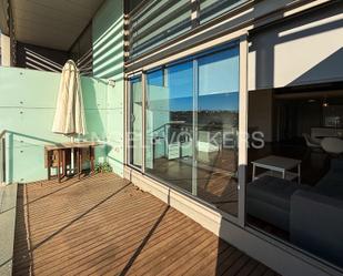 Terrace of Loft to rent in  Valencia Capital  with Air Conditioner, Heating and Private garden