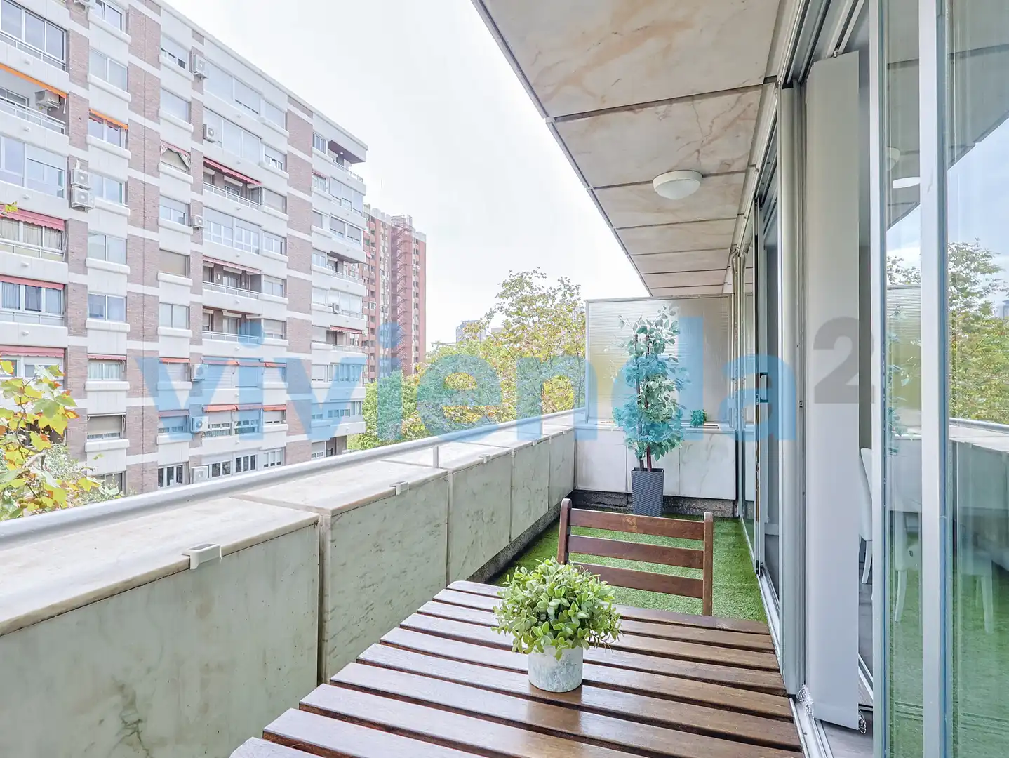 Terrasse von Wohnung zur Miete in Madrid mit Klimaanlage, Heizung und Terrasse