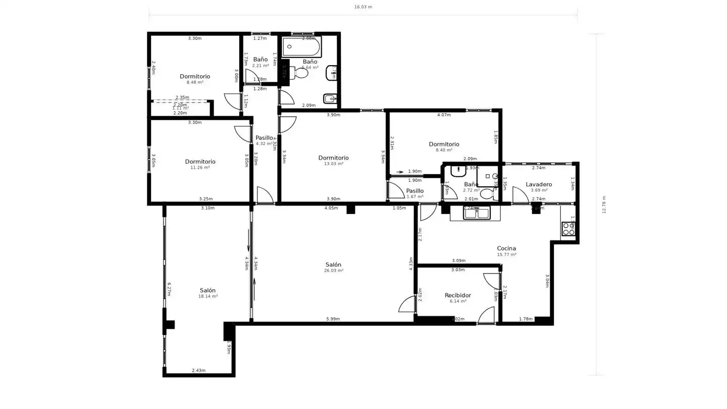 Flat with lift for sale in Astilleros - La Paz  - Loreto - El Corte Inglés, imagen 28