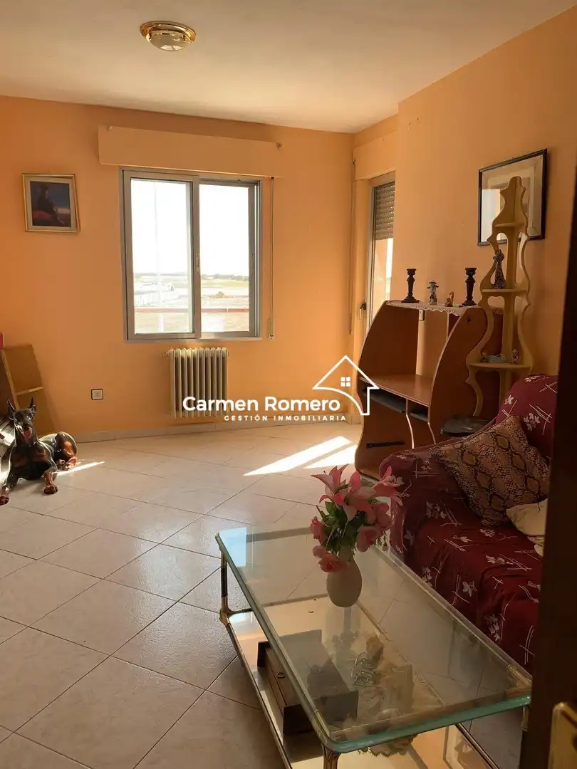 Sala de estar de Piso en venta en Calzada de Valdunciel con Calefacción, Terraza y Balcón