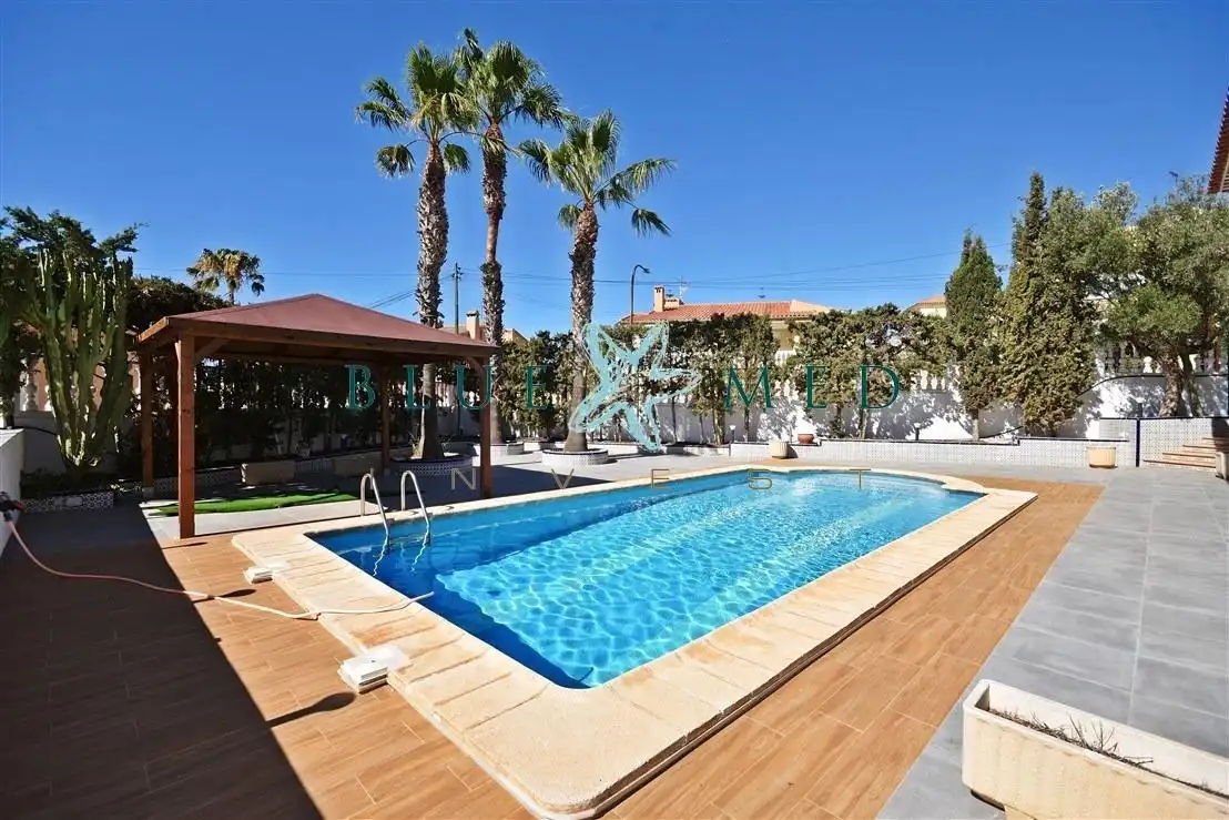 Piscina de Casa o xalet en venda en Mazarrón amb Calefacció, Jardí privat i Terrassa