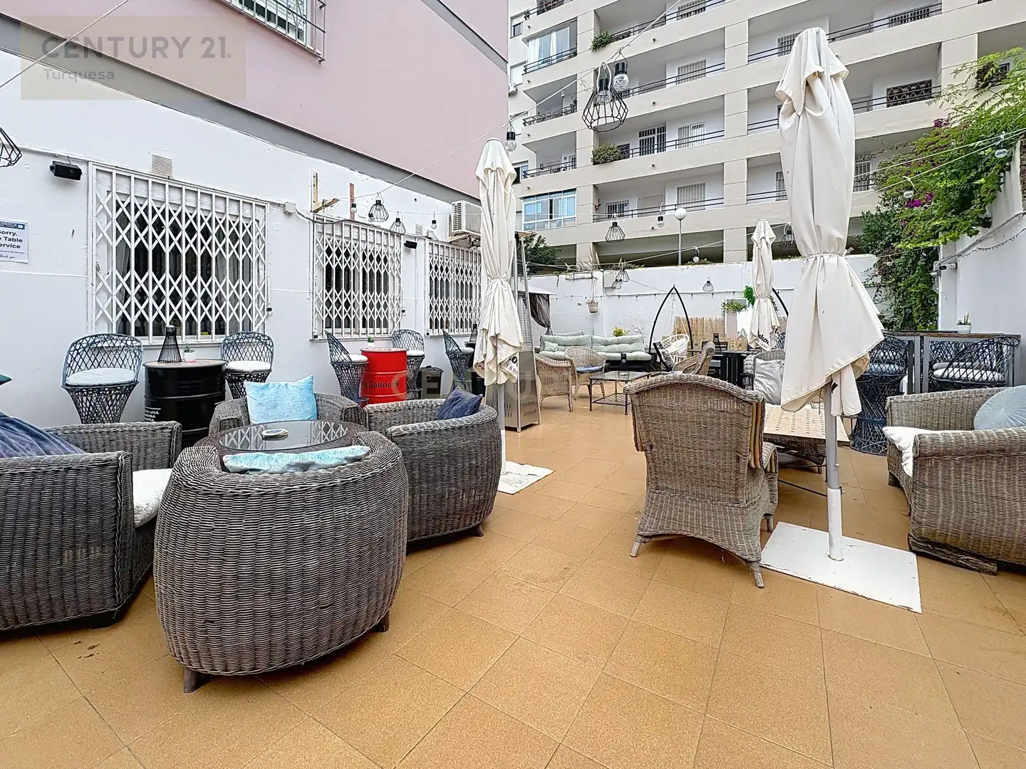Terrace of Commercial properties for transfer in Benalmádena  with Air Conditioner