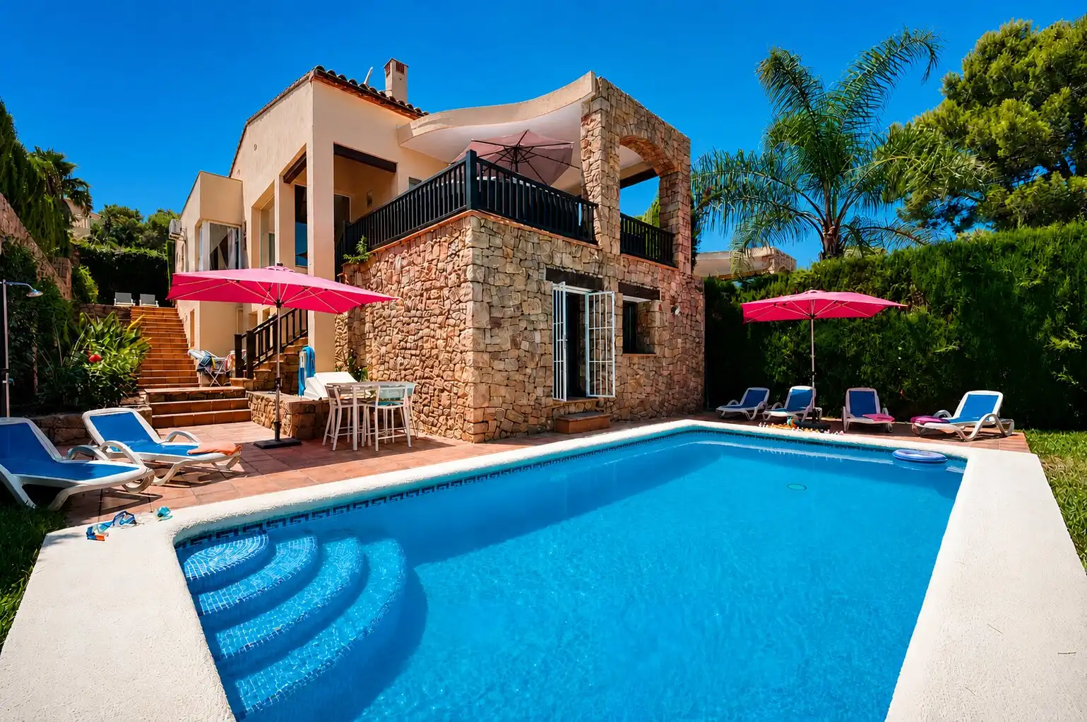 Swimming pool of Houses for sale in Pedreguer  with Air Conditioner, Heating and Private garden