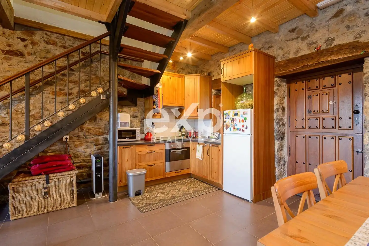 Cocina de Finca rústica en venta en Riosa con Calefacción, Jardín privado y Parquet