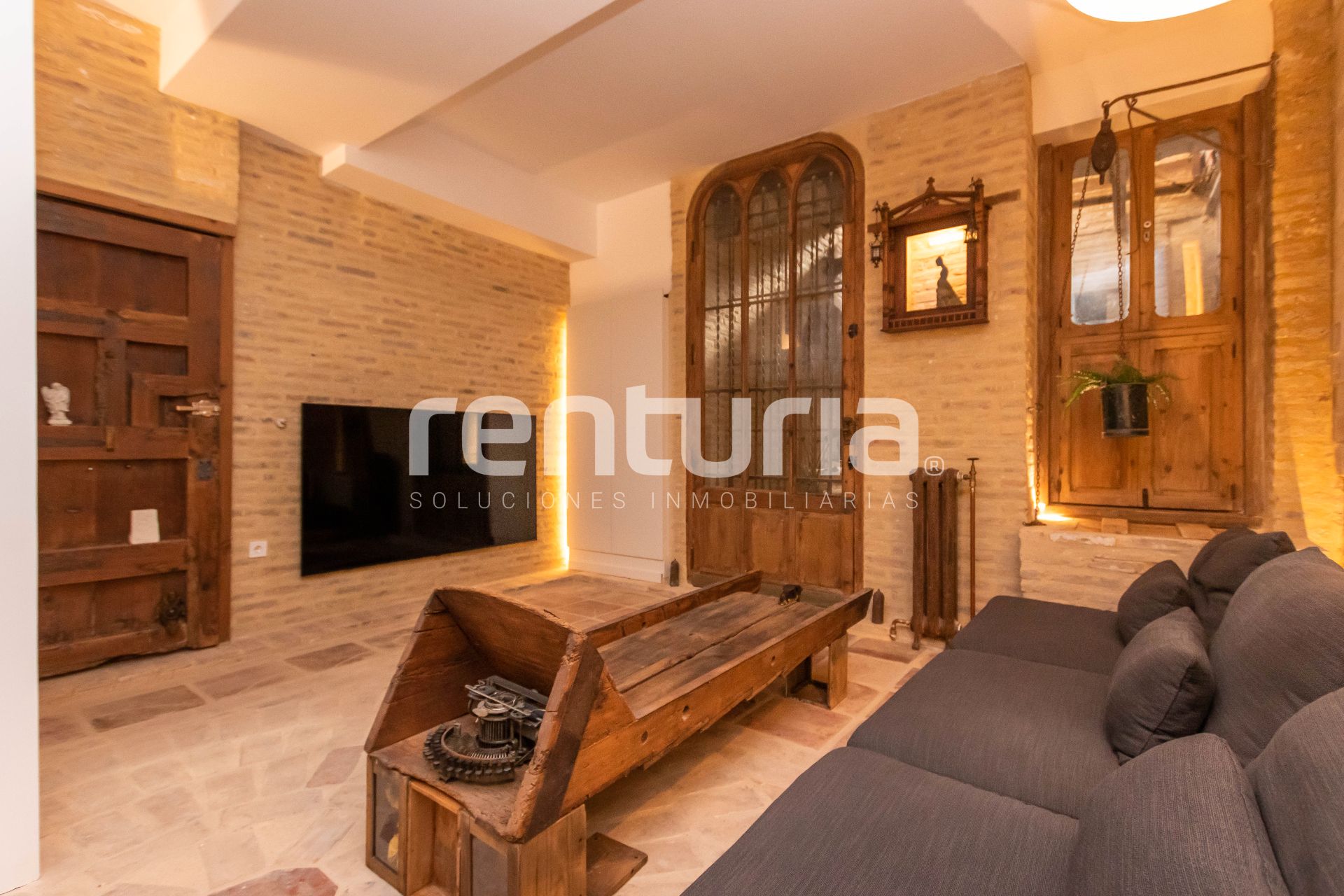 Sala d'estar de Pis de lloguer en  Valencia Capital amb Aire condicionat, Calefacció i Moblat