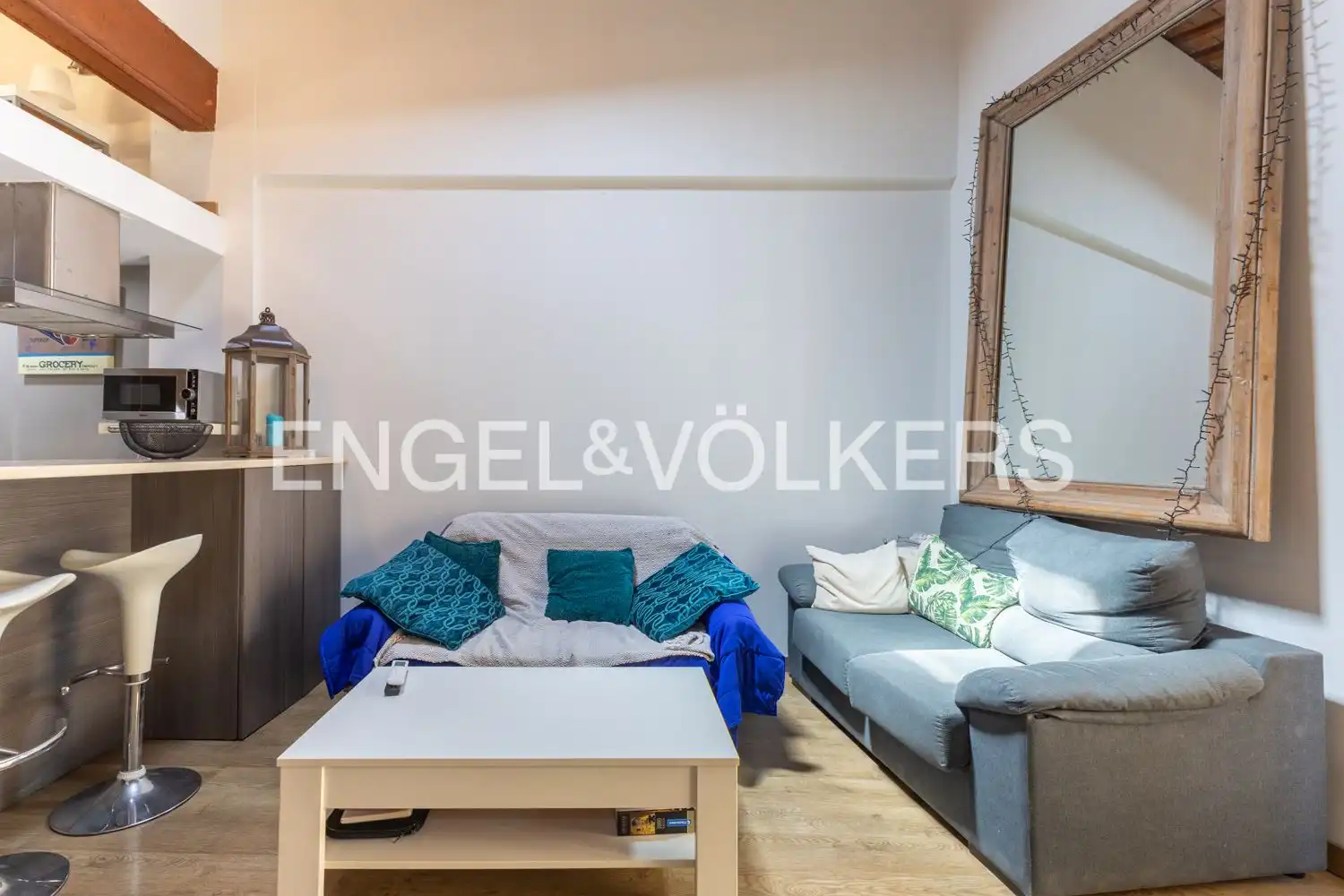 Wohnzimmer von Wohnung zum Verkauf in Valencia mit Klimaanlage, Heizung und Balkon