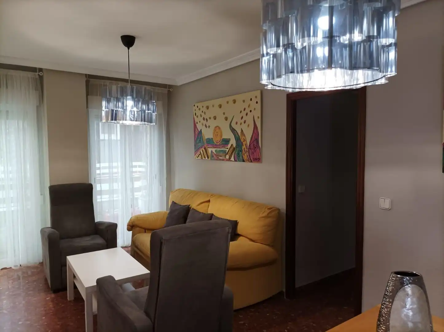 Sala de estar de Piso de alquiler en Córdoba con Aire acondicionado y Balcón