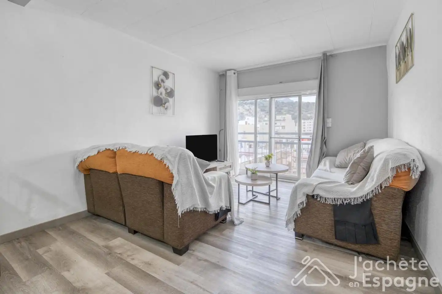 Living room of Apartments for sale in La Ràpita  with Air Conditioner, Terrace and Furnished