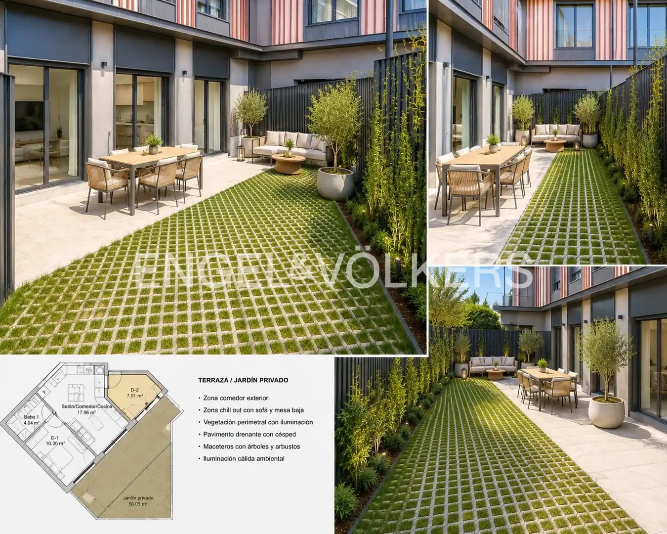 Terrace of Flat for rent in Madrid  with Air Conditioner, Heating and Private garden
