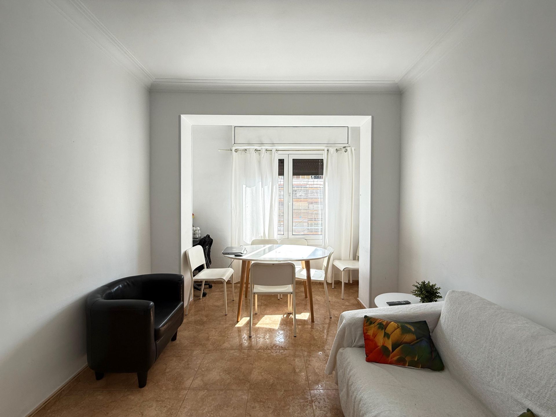 Sala d'estar de Pis en venda en  Barcelona Capital amb Aire condicionat i Calefacció