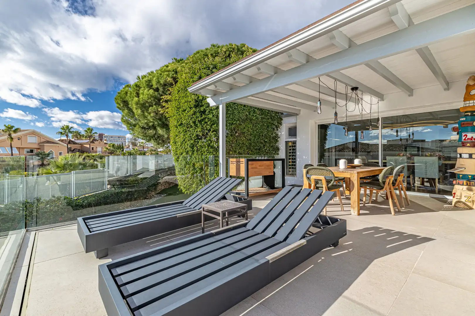 Terraza de Casa o chalet en venta en Marbella con Aire acondicionado, Jardín privado y Terraza