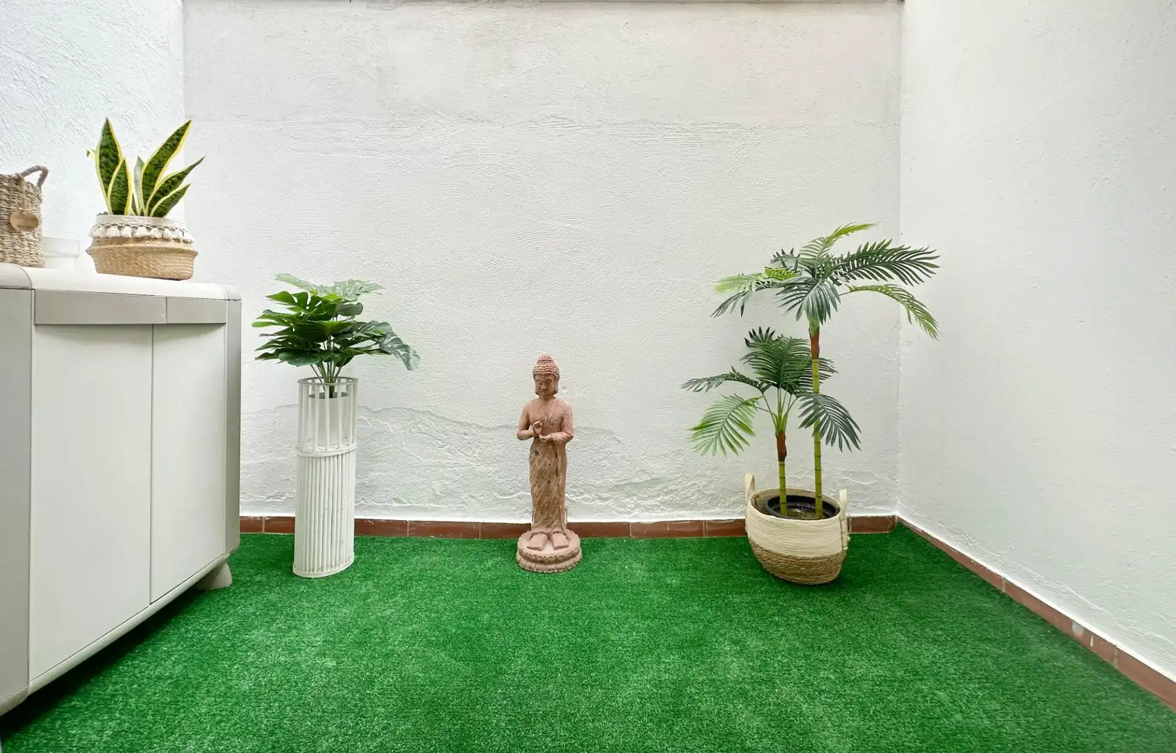 Garten von Wohnung zur Miete in Vilanova i la Geltrú mit Klimaanlage, Möbliert und Balkon