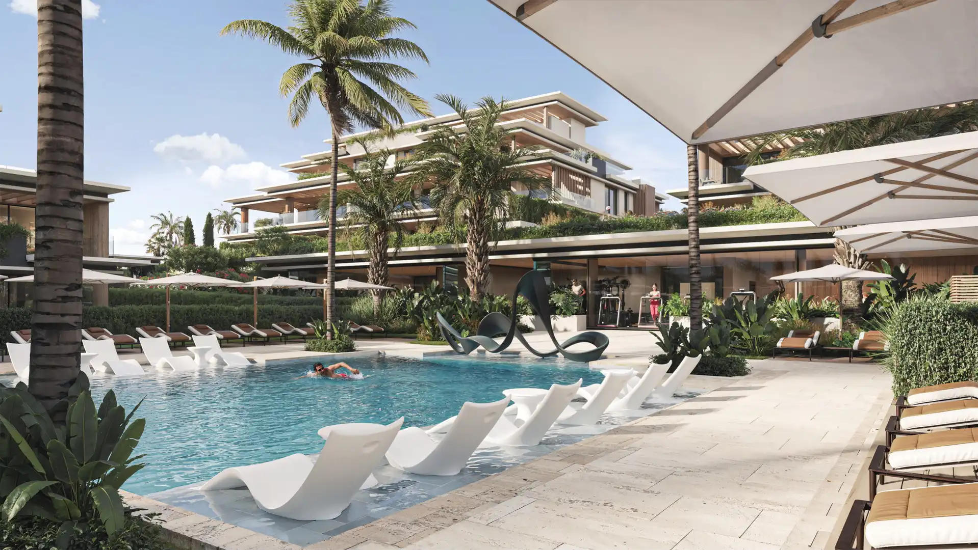 Apartment mit Pool zum Verkauf in Los Flamingos