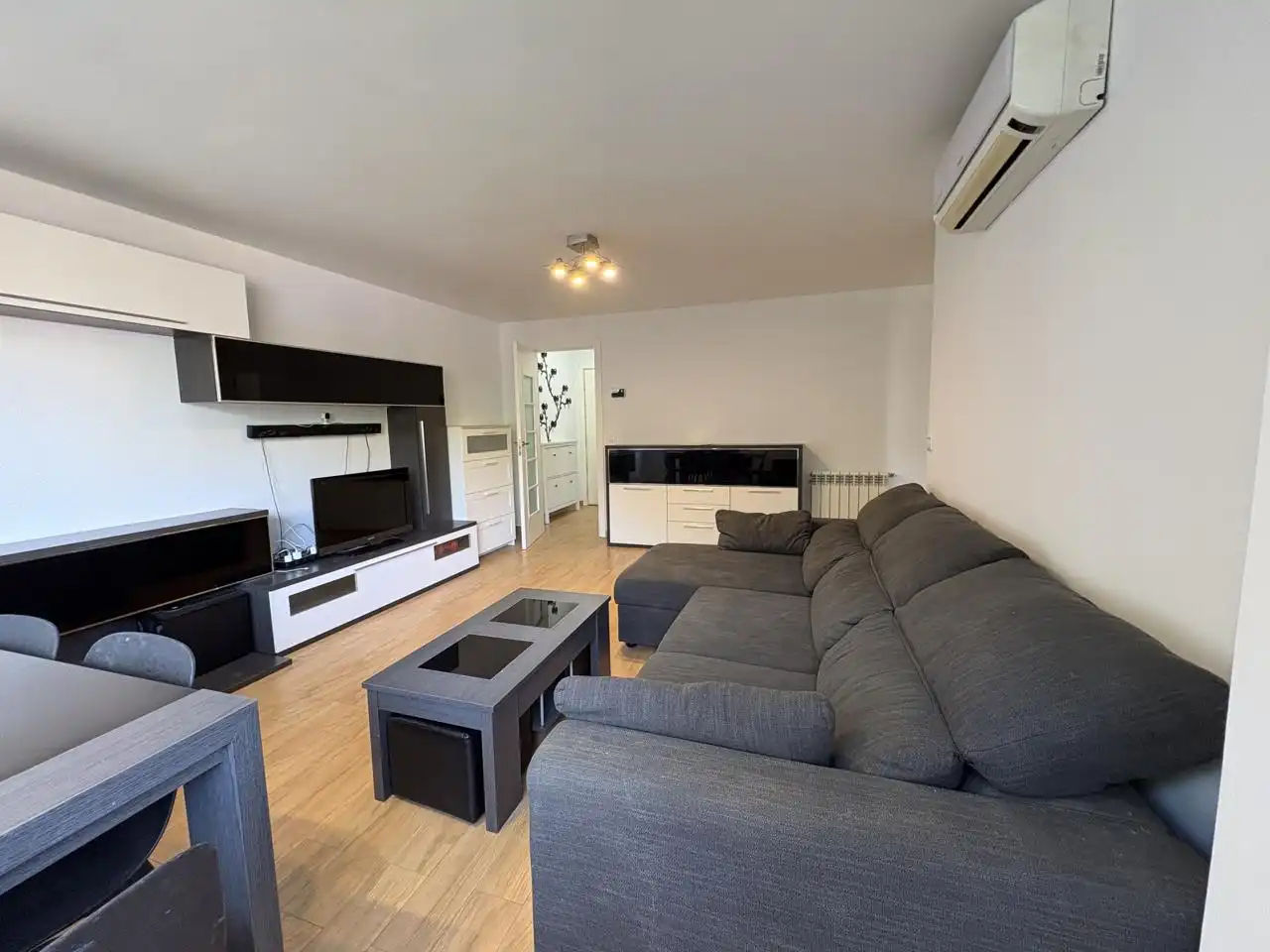 Living room of Flat for rent in Madrid  with Air Conditioner, Heating and Furnished