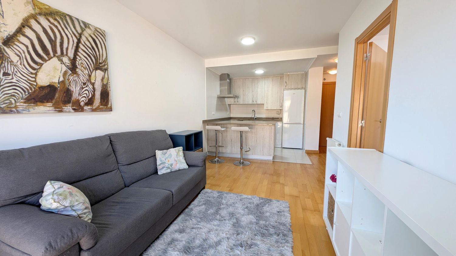 Living room of Flat for rent in Castañeda  with Heating, Terrace and Furnished