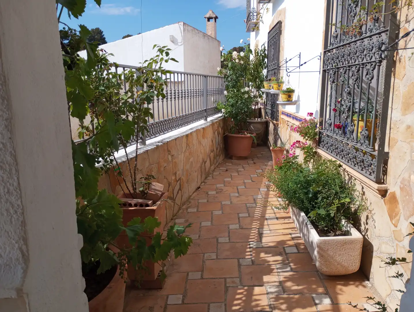 Terrassa de Casa o xalet de lloguer en Cortes de Baza amb Moblat, Es permeten mascotes i Piscina comunitària