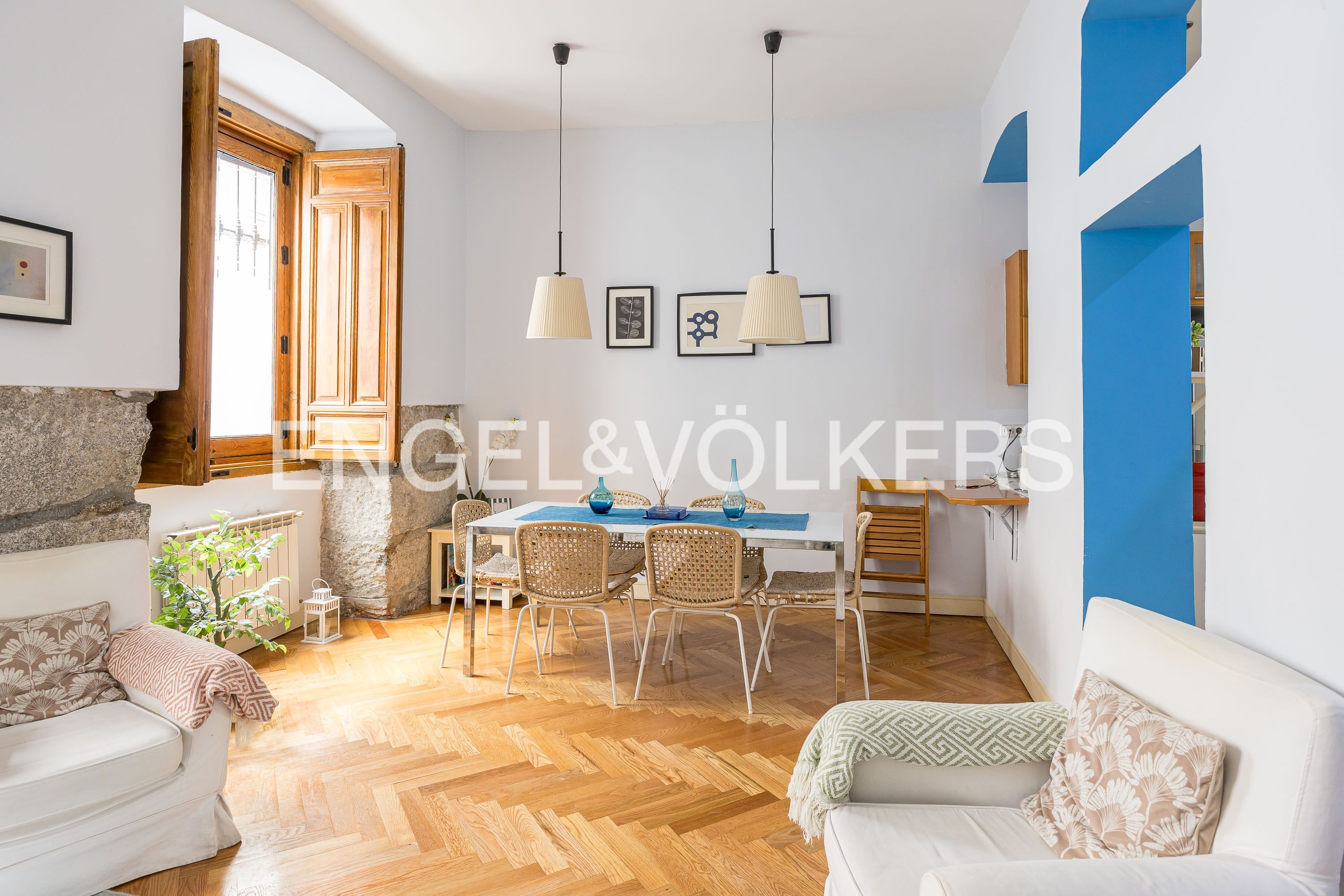 Dining room of Flat for sale in  Madrid Capital  with Heating