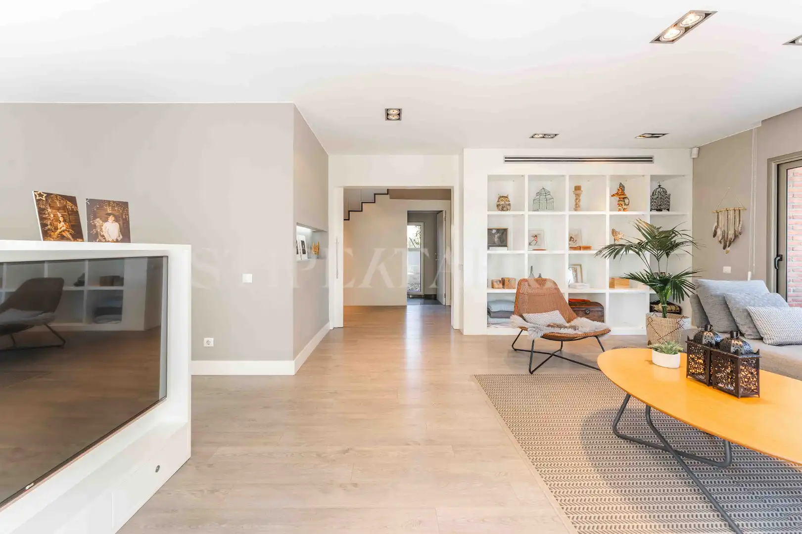 Sala de estar de Casa o chalet de alquiler en El Papiol con Aire acondicionado, Calefacción y Jardín privado