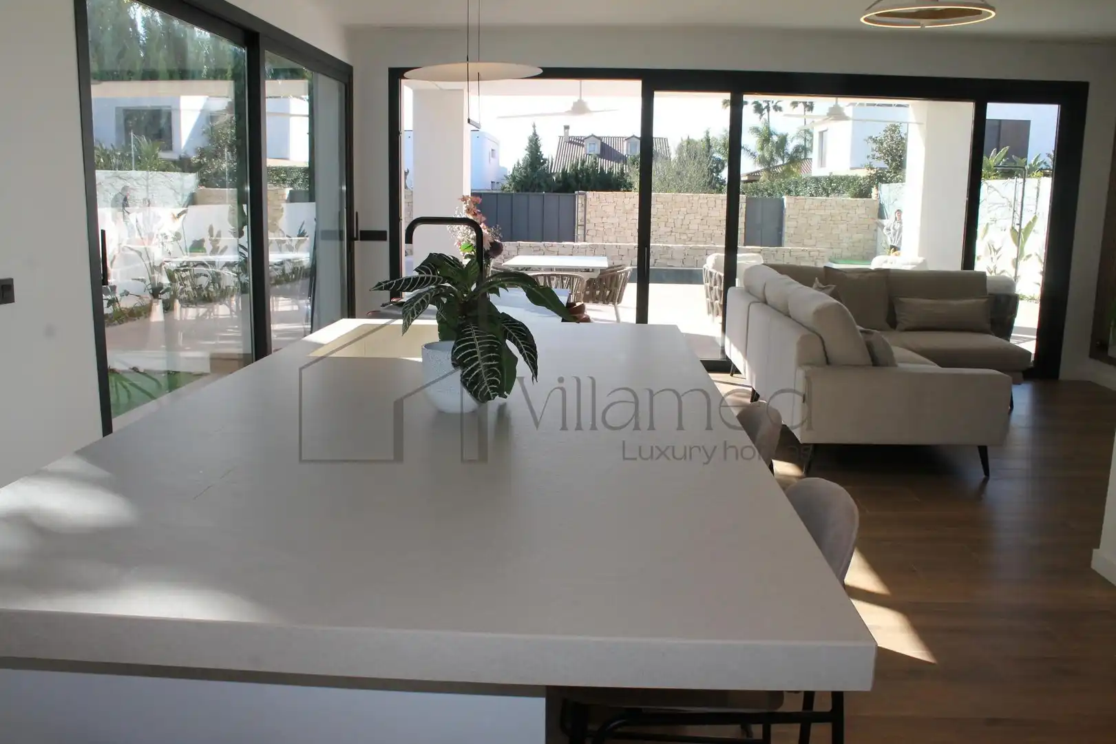 Cuina de Casa o xalet de lloguer en L'Eliana amb Aire condicionat, Jardí privat i Terrassa