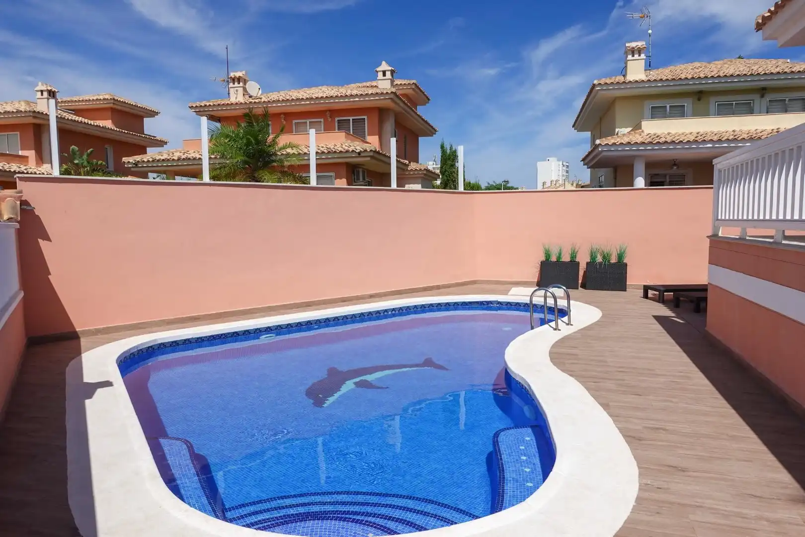 Swimming pool of Houses for sale in La Manga del Mar Menor  with Air Conditioner, Heating and Private garden
