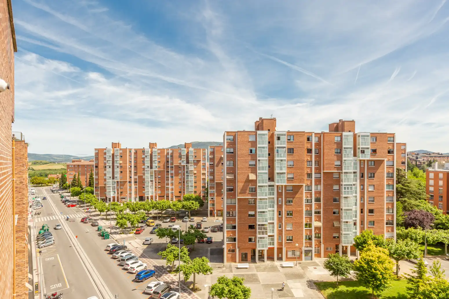 Vista exterior de Piso en venta en  Pamplona / Iruña con Parquet, Terraza y Trastero