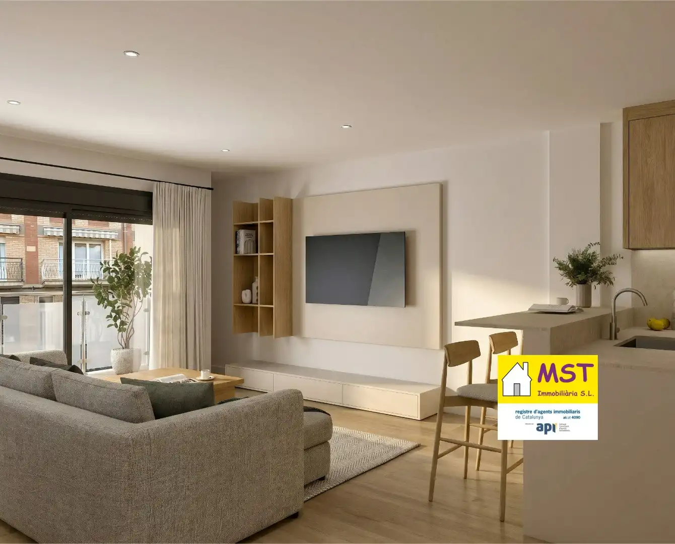 Living room of Flat for sale in Navàs  with Air Conditioner, Heating and Terrace