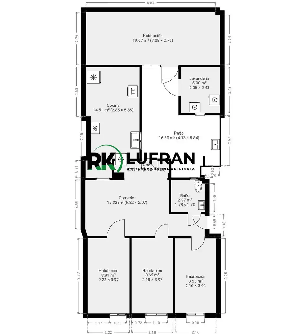 Erdgeschosswohnung zum Verkauf in Florida - Ciudad de Asís, imagen 3
