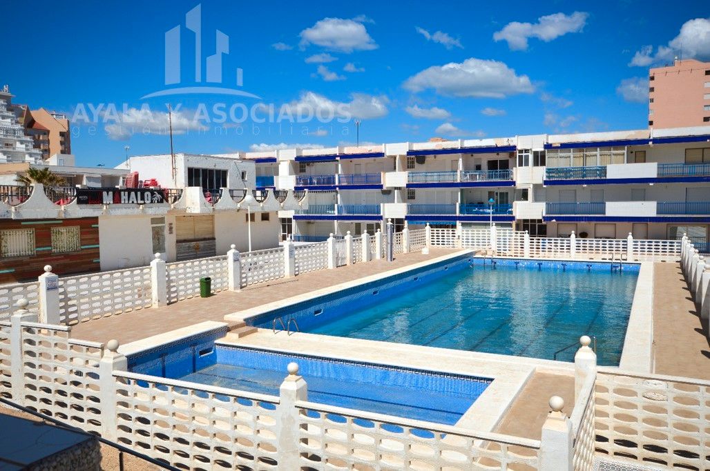 Swimming pool of Flat for sale in La Manga del Mar Menor  with Air Conditioner, Heating and Parquet flooring