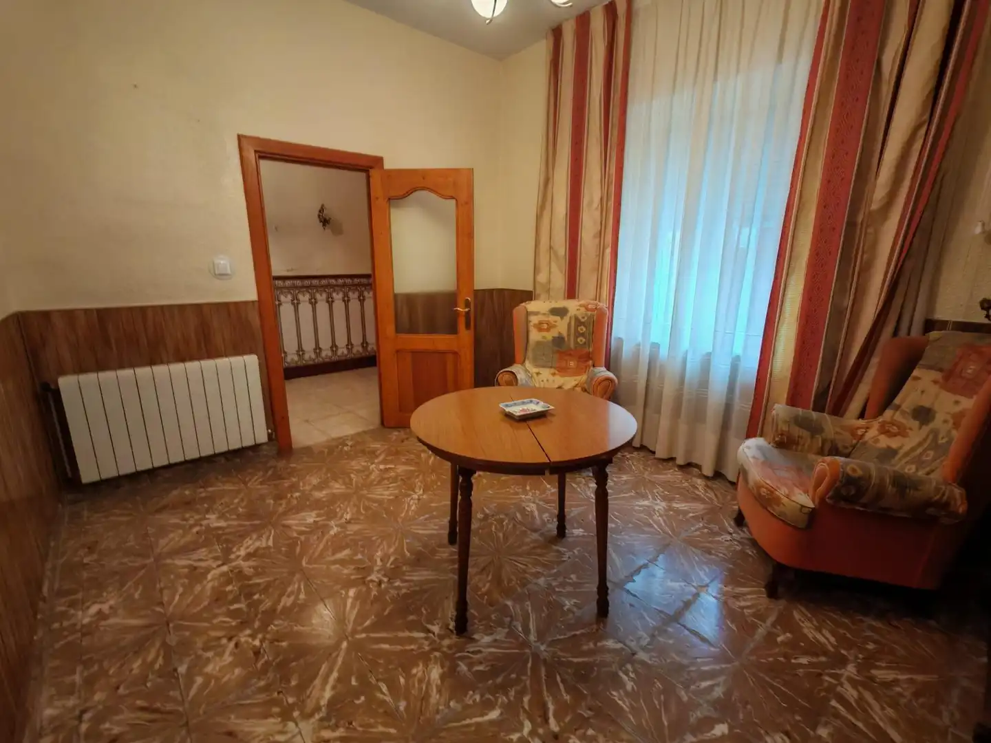 Living room of Flat for sale in Alcabón  with Heating, Terrace and Furnished