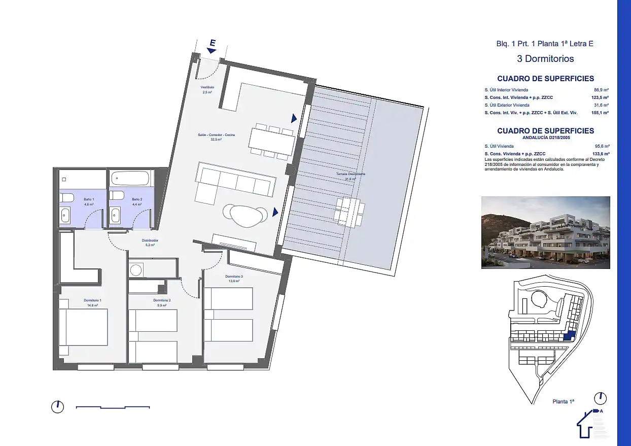 Apartament amb terrassa en venda a San Juan de los Terreros, imagen 17