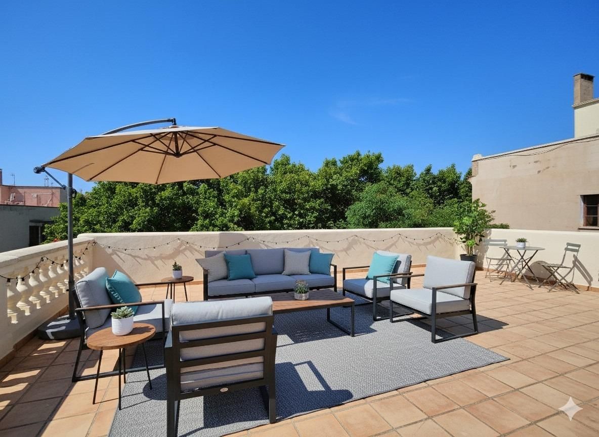 Terrassa de Àtic de lloguer en  Palma de Mallorca amb Calefacció, Parquet i Terrassa