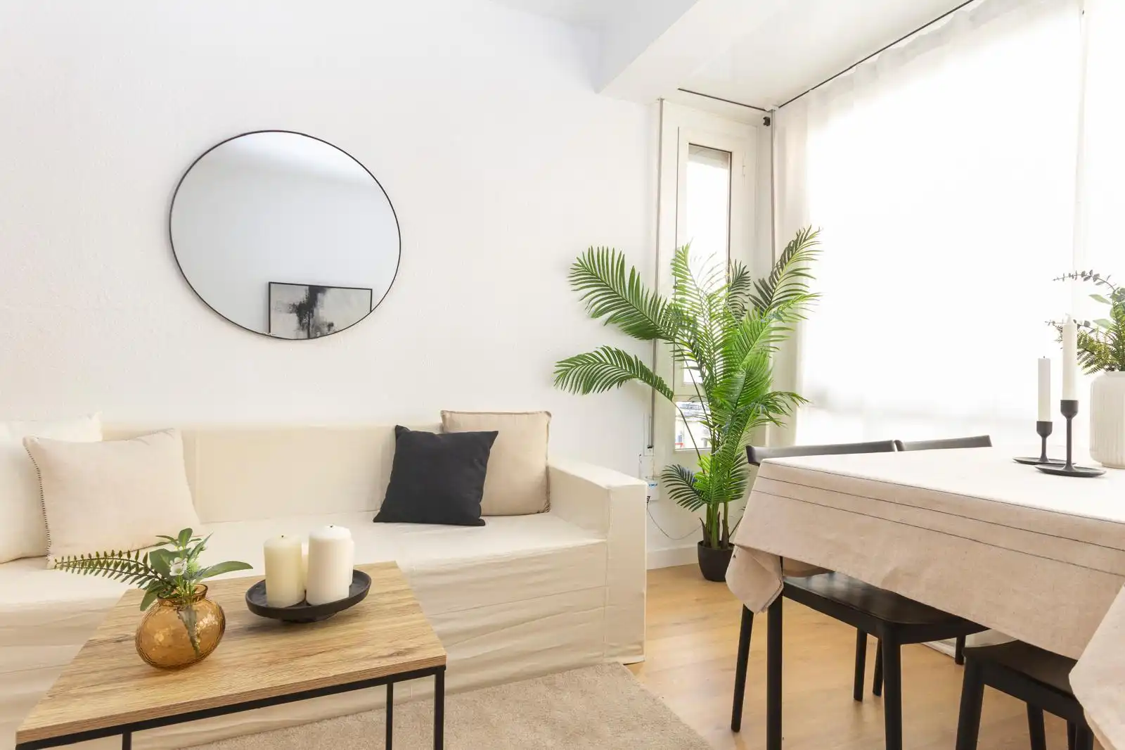 Wohnzimmer von Wohnung zum Verkauf in Terrassa mit Heizung, Parkett und Ofen