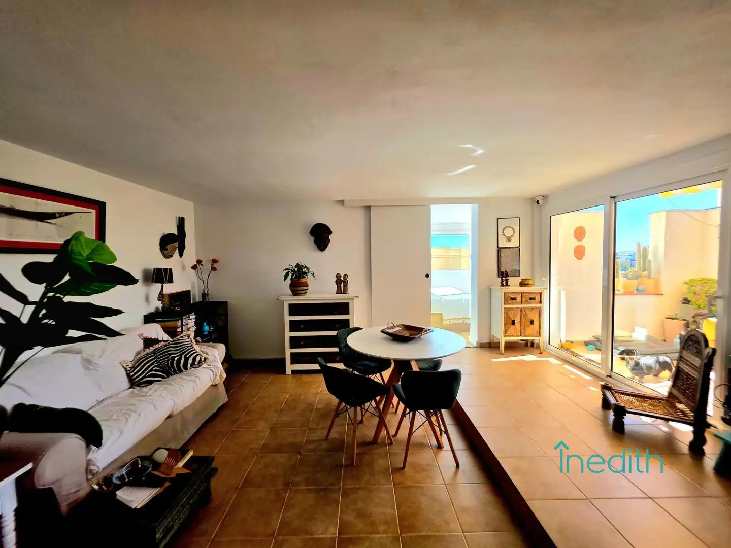 Wohnzimmer von Wohnung zum Verkauf in Sant Pere de Ribes mit Klimaanlage, Heizung und Terrasse