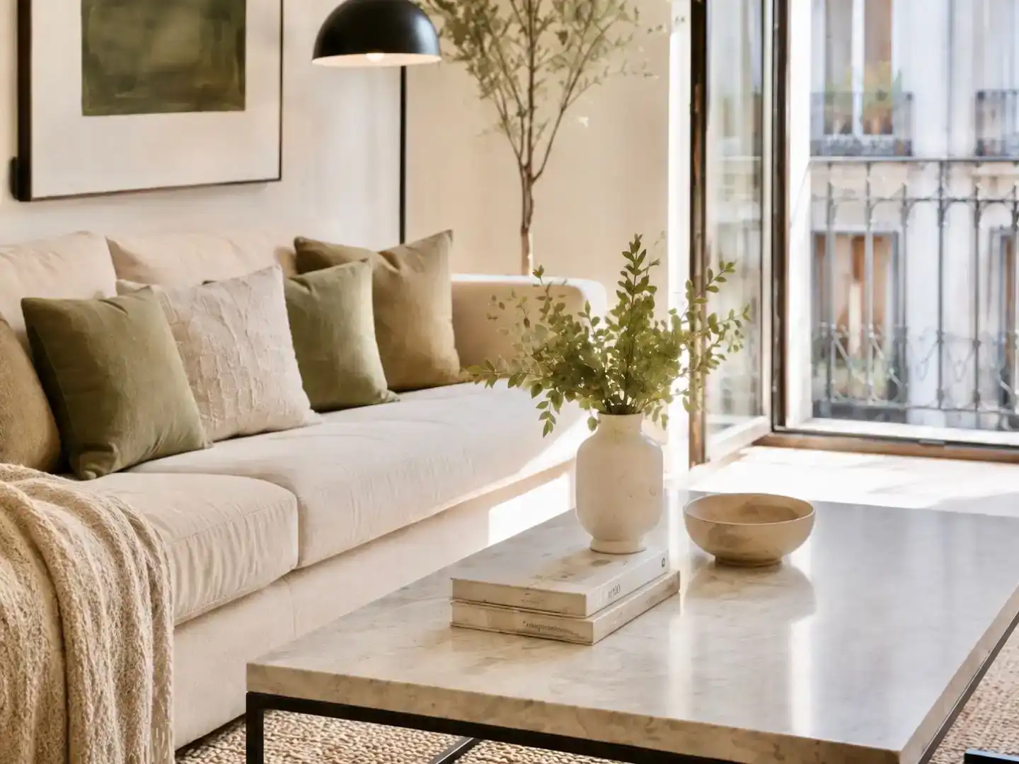 Wohnzimmer von Wohnung zum Verkauf in  Madrid Capital mit Klimaanlage und Balkon