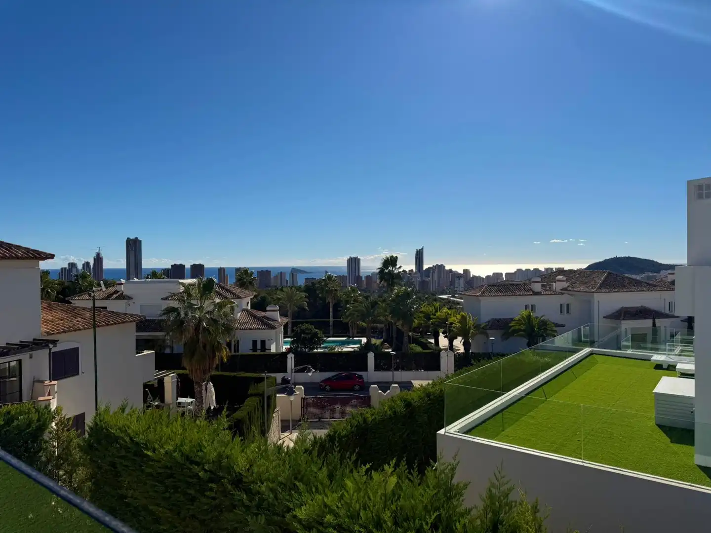Vista exterior de Casa o chalet de alquiler en Finestrat con Aire acondicionado, Calefacción y Jardín privado