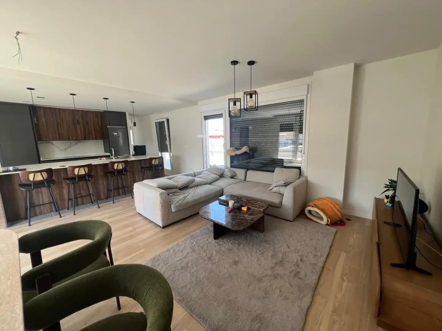 Living room of Flat for sale in Lardero  with Heating, Private garden and Parquet flooring
