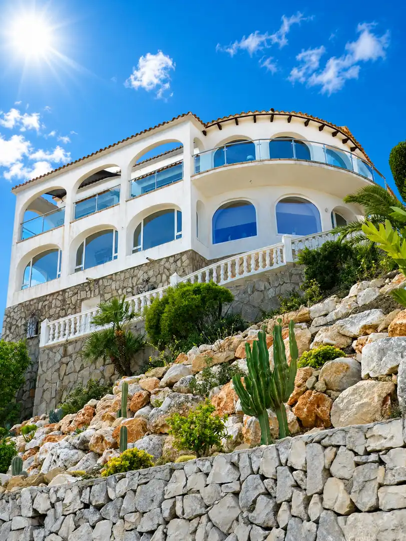 Exterior view of Houses for sale in Jávea / Xàbia  with Air Conditioner, Heating and Private garden