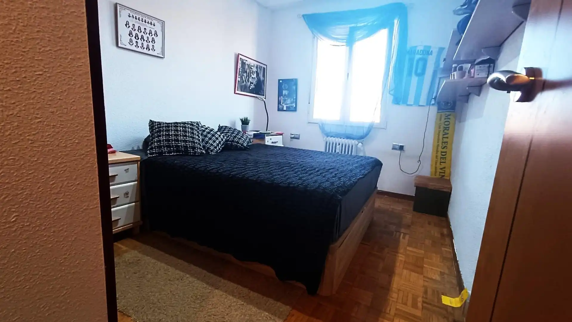 Schlafzimmer von Wohnung zum Verkauf in Zamora Capital  mit Heizung, Parkett und Terrasse