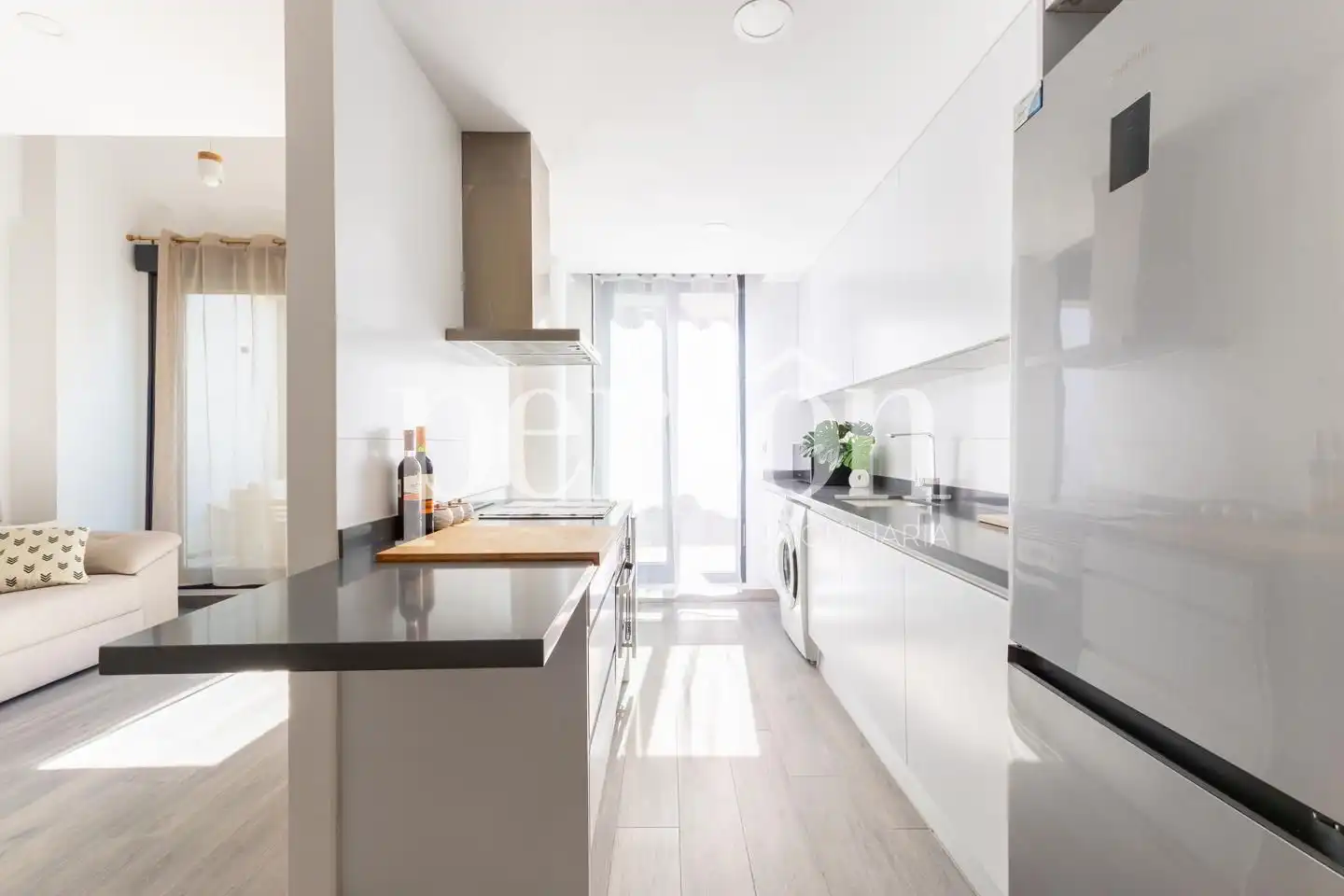 Kitchen of Attic for rent in Valencia  with Air Conditioner, Heating and Terrace