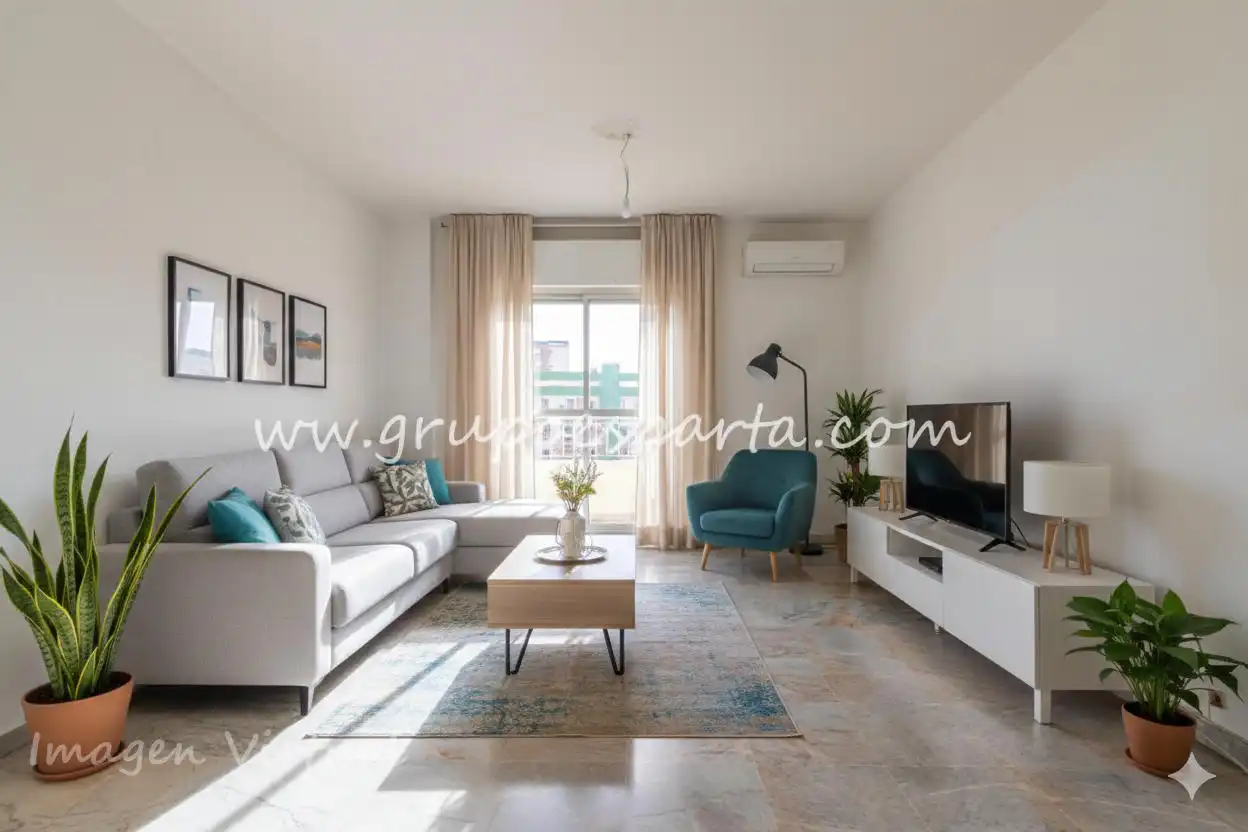 Living room of Flat for sale in Sevilla  with Air Conditioner and Balcony