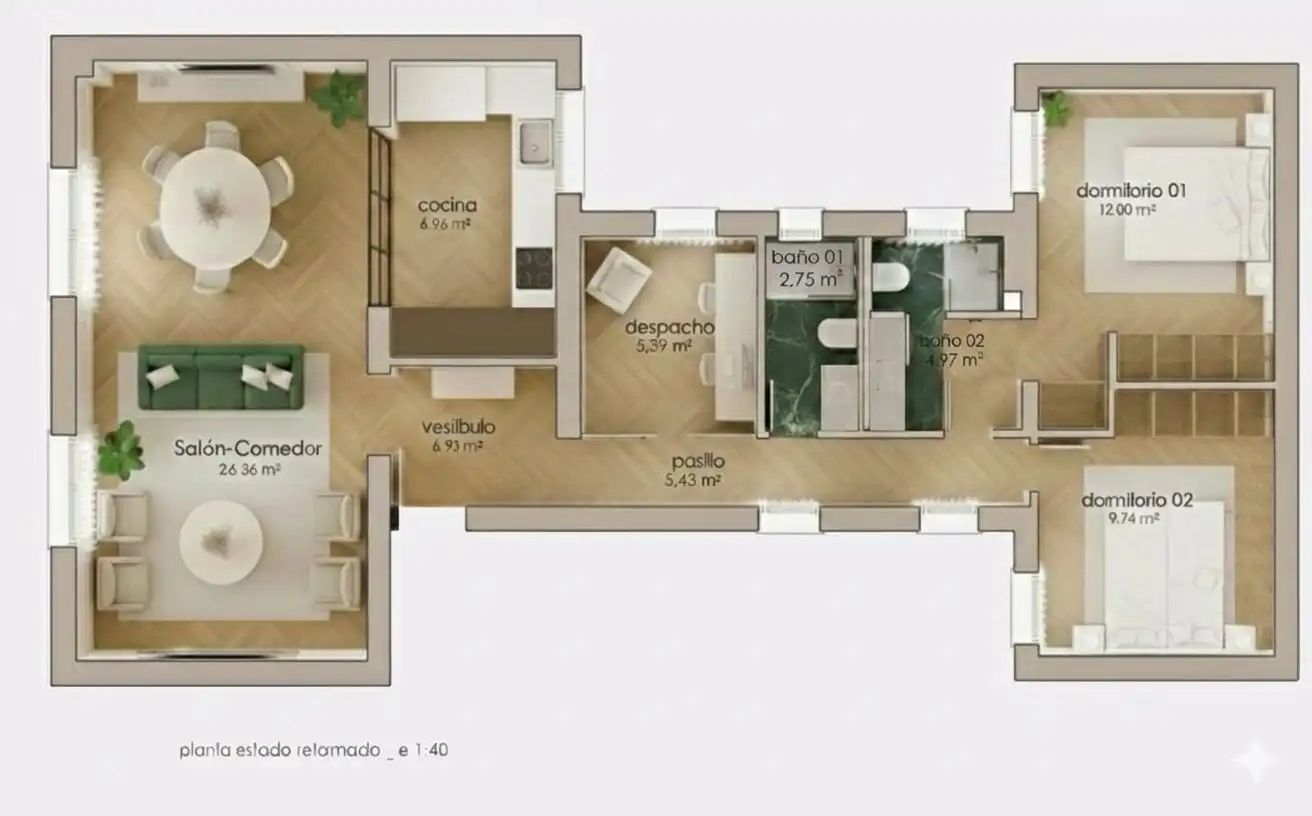 Wohnung mit Terrasse zum Verkauf in Barrio de Salamanca, imagen 41