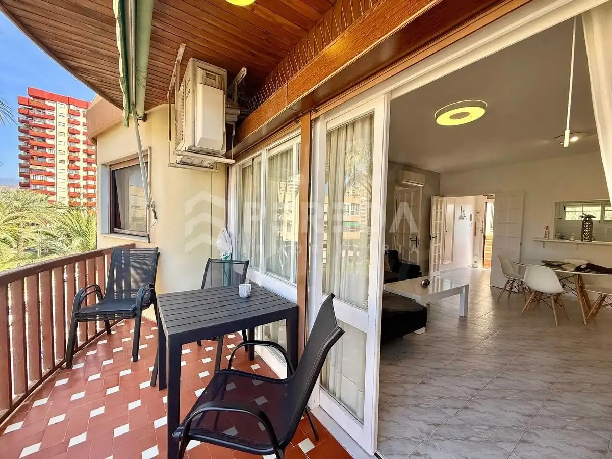 Terraza de Apartamento en venta en Roquetas de Mar con Aire acondicionado, Jardín privado y Amueblado
